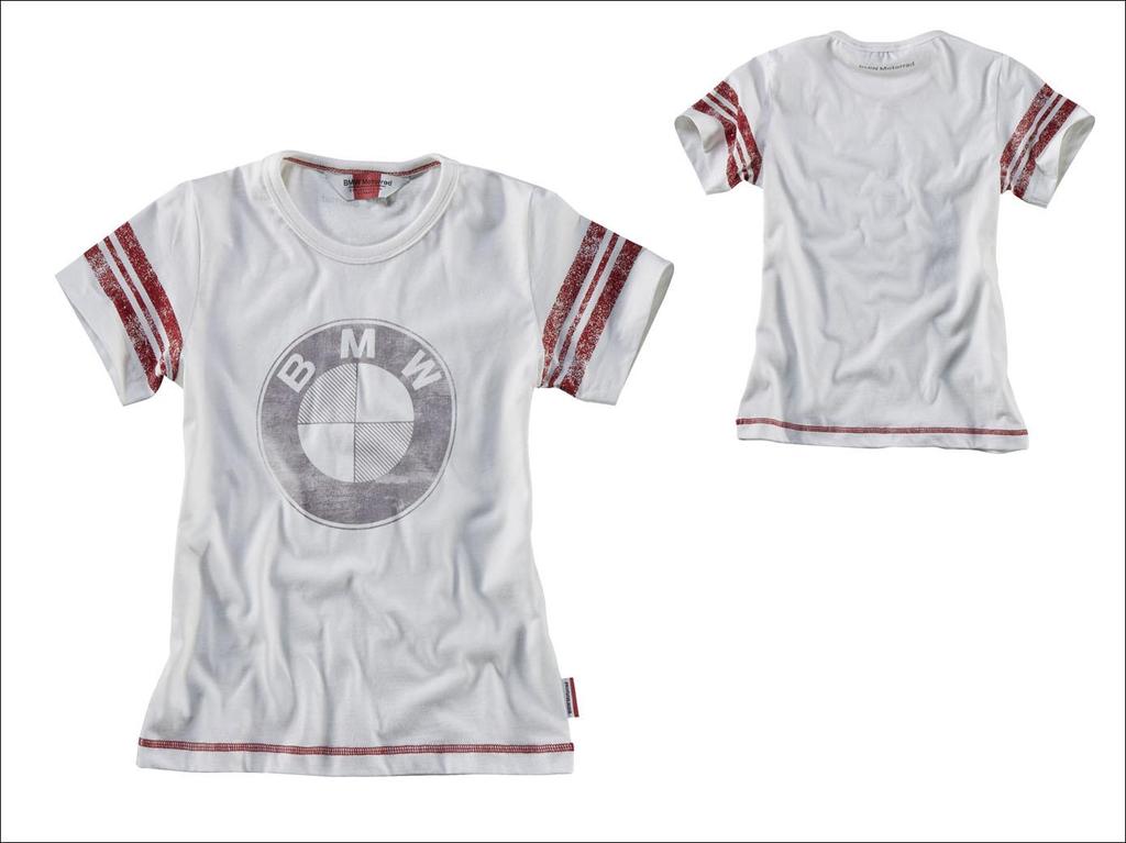 popelínu Kontrastní barevné švy na výstřihu a lemu 100 % bavlna Barva: červená Velikost: XS 3XL Tričko Logo, dětské Dětské tričko s kulatým výstřihem a velkoplošným potiskem logem