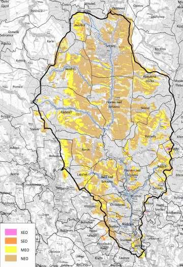 Ostatní analýzy zpracované v rámci projektu Erozní analýza území rozděleno na 23 lokalit mapka lokality popis poměrů v lokalitě popis erozního ohrožení nástin vhodných opatření fotodokumentace Eroze