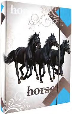 desky na sešity s gumou Horses