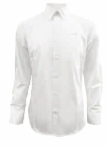 Pánská košile Materiál: 60% bavlna, 40% polyester. Barva: bílá. Dlouhý rukáv.