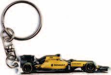 Vůz Formule FM na jedné straně, logo týmu na druhé straně. Délka 58 mm.