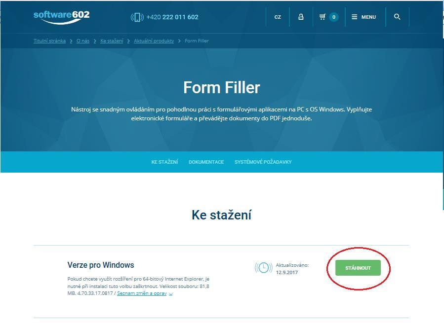 1.3. Jak podat žádost o inovační voucher? Žádost se vyplňuje a podává pomocí elektronického formuláře v Software602 Form Filler.