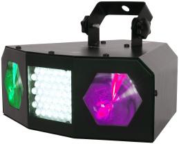 120x 5mm 170mW laser a 2 paprskové efekty RGBAW míchání barev 60x