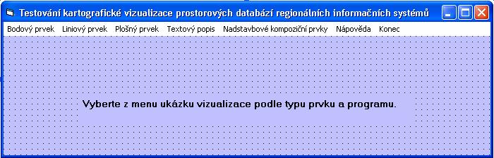 Obr. 1: Rozhraní testovacího programu Pro tvorbu testovacího prostředí byl zvolen programovací jazyk Microsoft Visual Basic v 6.