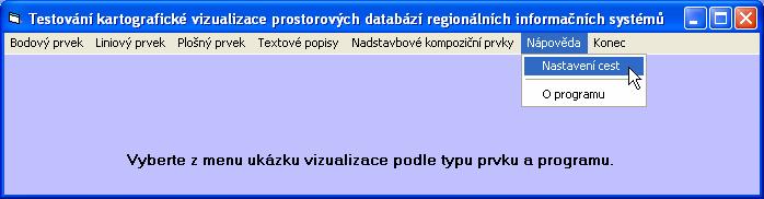 V dialogovém okně Nastavení cest se nastavuje aktuální cesta k oběma instalovaným softwarům. Dále se nastavuje cesta k ukázkovým datům.