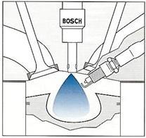 Obr. 10 Způsob tvorby směsi vedený paprskem Zdroj: Robert Bosch odbytová s.r.o. Automotive aftermarket. 2006 6.