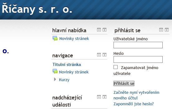 Poté jste v kurzu zapsáni na vždy a již klíč potřebovat nebudete. 7. Zapomenuté heslo není žádný problém. Stačí po políčky přihlášení na titulní straně rozkliknout Zapomněli jste heslo?