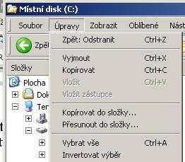 9. Schránka str. 36 - virtuální prostor, sloužící k provádění operací (přesouvání, kopírování) s objekty v rámci jednoho nebo více programů Postup: 1. označení objektu Úpravy 2.