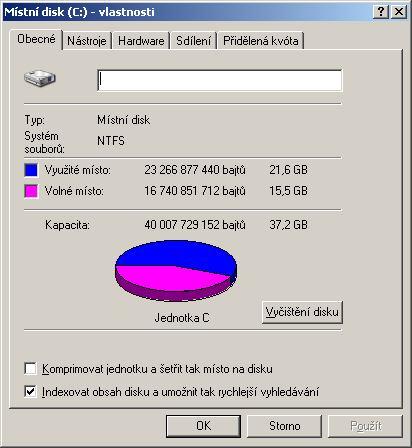 ) Archivovat - zálohování Nástroje pro práci s disky b) Nástroje: 1. Vyčištění disku 2. Kontrola chyb Scandisk 3.