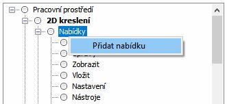 Je-li položka nastavena na Ano, uživatelské prostředí se automaticky zavede po spuštění BricsCADu. Pouze jedno pracovní prostředí může být nastaveno jako výchozí.