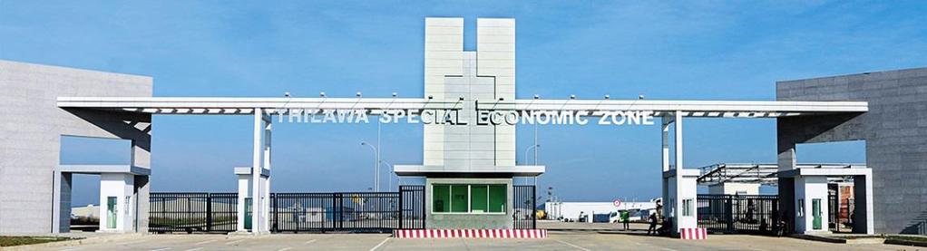 Speciální ekonomické zóny Dawei Special Economic Zone v oblasti Taninthanyi Kyauk Phyu Special Economic Zone ve státě Rakhine Thilawa