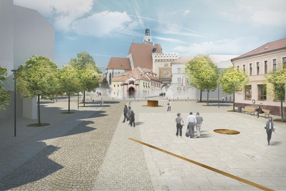 Stránka 49 z 50 Úpravy Malého náměstí v Prachaticích V roce 2015 byla zastupitelstvem města schválena urbanisticko - architektonická