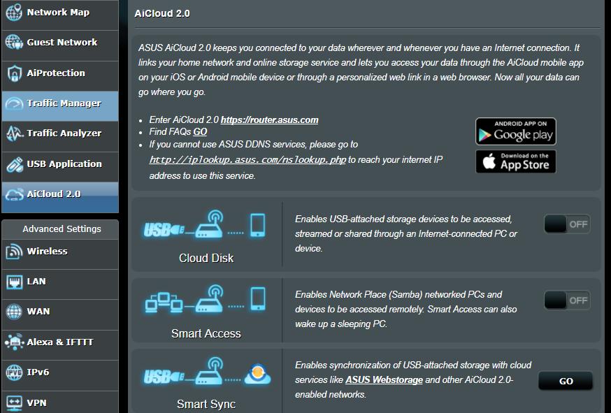 3.7 Používání aplikace AiCloud 2.0 AiCloud 2.0 je aplikace cloudových služeb, která umožňuje ukládat, synchronizovat, sdílet a přistupovat k vašim souborům. Pokyny pro používání aplikace AiCloud 2.
