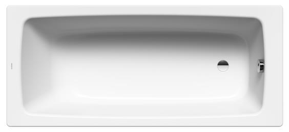 Ocelová smaltovaná vana Cayono jedná se o klasickou obdélníkovou vanu s mírně zaoblenými rohy a pomalu splývající zádní části.