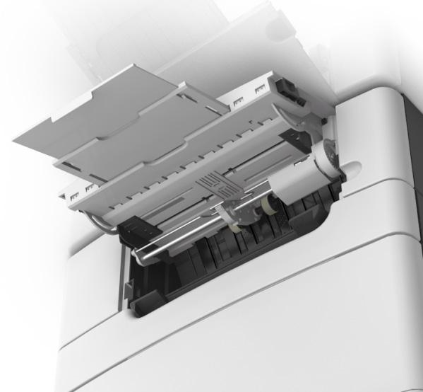 U modelů tiskáren bez dotykového displeje vyberte možnost Další >Odstraňte uvíznutý papír a stiskněte tlačítko OK, a
