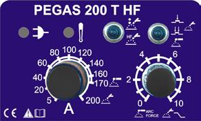 INVERTORY TIG PEGAS 160 T HF PEGAS 200 T HF PEGAS 200 T HF PFC Svařovací invertor pro svařování metodou TIG a MMA HF bezdotykové zapalování Technologie IGBT 2takt, 4takt Kompaktní, lehký, přenosný