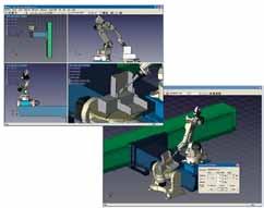 Faultless communication between the components, comfort programming and use of the robotic workplace through the use components from one