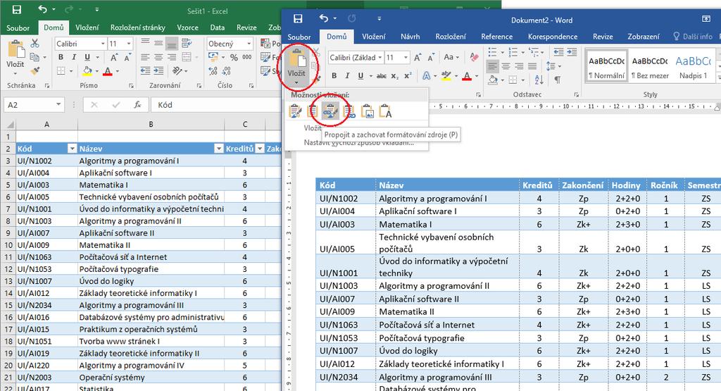 Kapitola 4 Správa procesů a služeb 87 Obrázek 4.7: Využití OLE vazby propojením v S Word Rozdíl mezi vnořením a propojením je tedy především v umístění objektu, se kterým pracujeme.