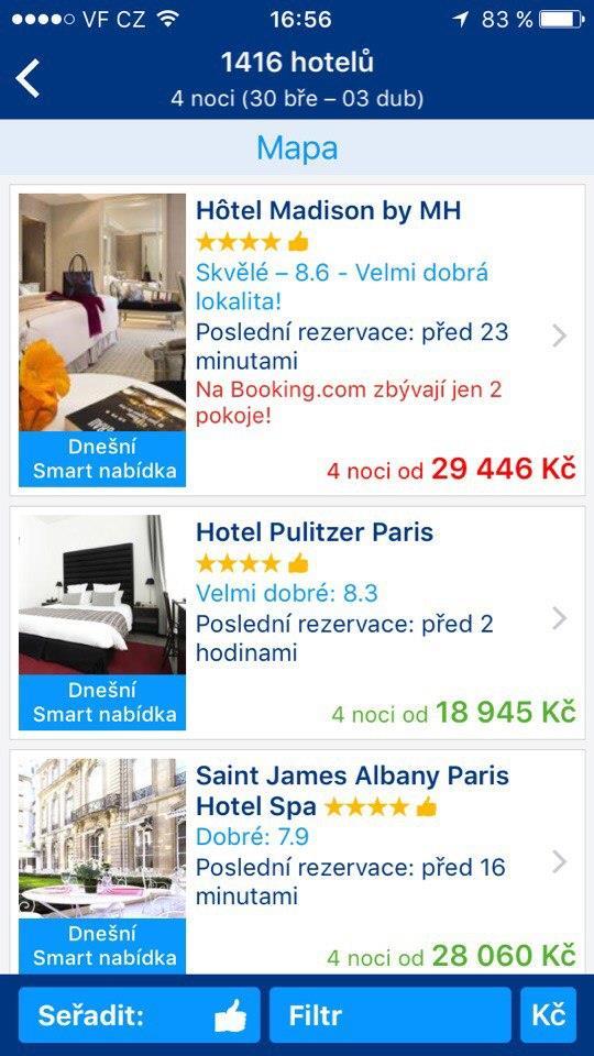 com, která má 4 576 051 uživatelů, kteří ji sledují. Skoro každý den Booking.