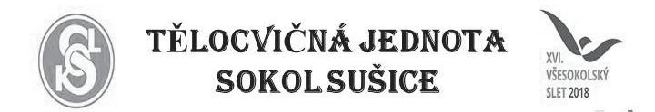 Sušické noviny 16/2017 Sport / Inzerce strana 9 TJ SUŠICE ATLETIKA oznamuje, že nabírá nové členy Tréninky probíhají 2 3x týdně, nejmladším dětem (2007 2011) se snažíme dát všeobecný sportovní základ.