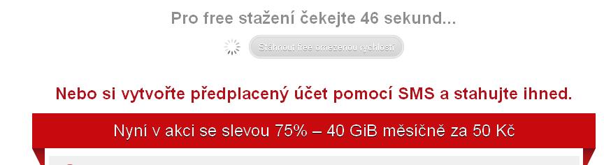 3. Vyčkejte, než časomíra odpočítá začátek bezplatného stahování.