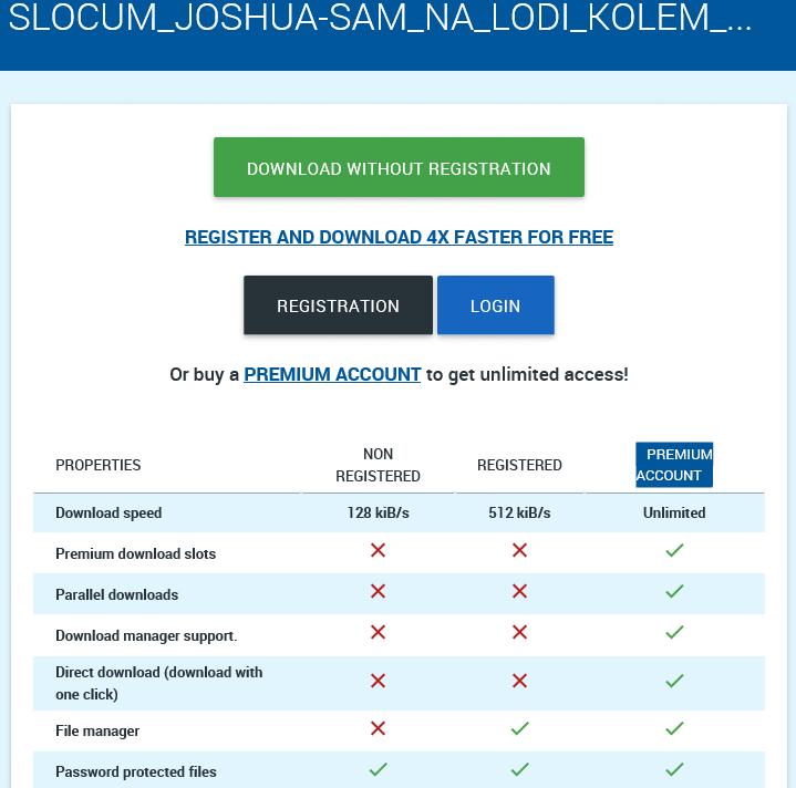 Pro zahájení na stahování je třeba kliknout na zelené tlačítko pod informacemi o souboru Download file (Stáhnout soubor).
