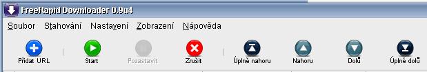 B. Free Rapid Downloader nastavení programu Pokud jsme vše zvládli, můžeme začít pracovat s programem.