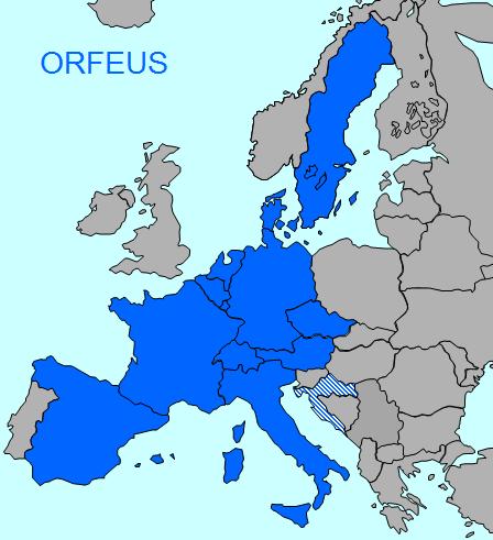 Do systému ORFEUS jsou zapojeni tito dopravci, členové RAILDATA: ČD Cargo (Česko) CFL (Lucembursko) Green Cargo (Švédsko) HZ Cargo (Chorvatsko) pouze přijímá Mercitalia Rail (Itálie) Rail Cargo