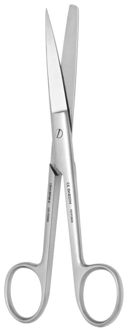 Nůžky Scissors a Nůžky chirurgické Operating Scissors Original 16,5 cm Original 16,5 cm Standard hrotnaté rovné sharp straight 113 91 0042 11,5 cm 113 91 0046 16,5 cm 113 91 0049 20,0 cm Standard
