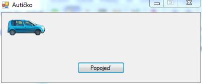 Př. program s popojíždějícím autíčkem