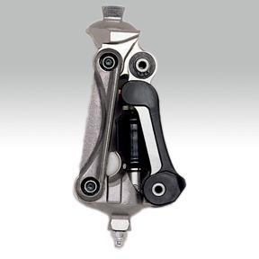 Obrázek 44: Změna polohy středu otáčení kolene během chůze (Kaphingst, 2002) Švihová fáze může být řízena mechanicky, pneumaticky nebo hydraulicky.