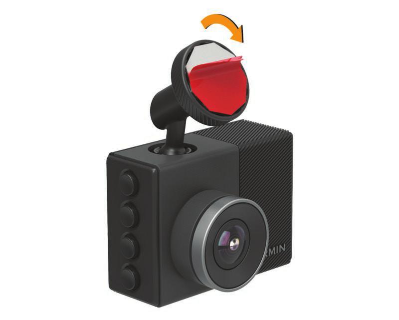 3 Přiložte držák na místo montáže. TIP: Lepidlo je velice přilnavé.