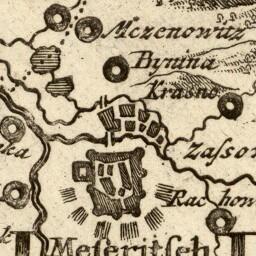 Komenský, Jan Ámos: Mapa Moravy. Claes Janszoon Visscher, 1627.