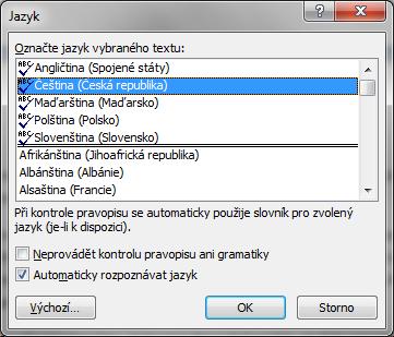 Kontrola pravopisu Při psaní v aplikaci Word se některá slova červeně podtrhávají. Jsou to slova, ve kterých je většinou pravopisná chyba. Jde o tzv. interaktivní automatickou kontrolu pravopisu.