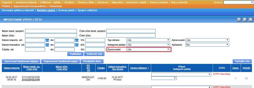 NOVINKY VERZE 12.10.0 ze dne 11. 10. 2017 Vážení uživatelé, v uplynulých týdnech jsme pro vás v informačním systému Insolvenční správce připravili několik novinek.