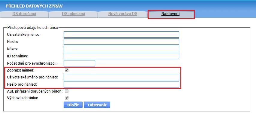 Jak propojit uživatele typu Pověřená osoba s modulem Datová schránka? Pověřenou osobu můžete v modulu Datová schránka zadat v sekci Nastavení.