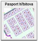 záložce VRSTVY je možno přidat parcelní kresbu Pasport hřbitova - Geodetické