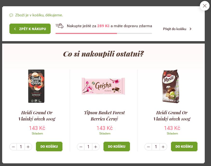 4.3.5.2 Průměrná výše objednávky Na základě analýzy objednávek popsané v kapitole 4.3.1 jsem také zjistil, že průměrný zákazník má v objednávce 18 druhů produktů.