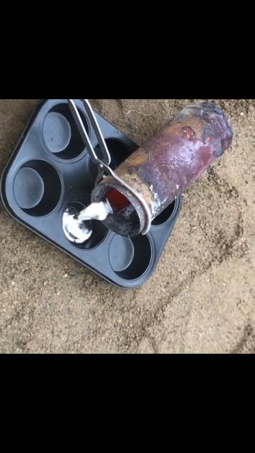 MOLTEN ALUMINUM INTO OUR STEEL
