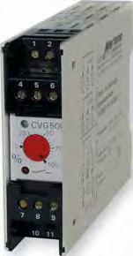 Měřicí převodníky monitorovací relé elektrického proudu a napětí CVG 500 monitorovací relé elektrického proudu a napětí VÝHODY: měření aritmetické střední hodnoty je zkalibrováno na efektivní hodnotu