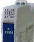 Měřicí převodníky NEW! UT 125 univerzální převodník Univerzální převodník UT 125 poskytuje cenově výhodnou konverzi standardních signálů, hodnot teploty a nastavení potenciometrů na proudový signál 4.