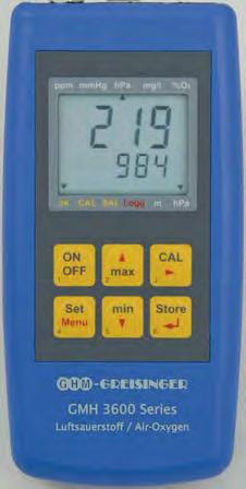Ruční měřicí přístroje Analýza plynů ISO ALARM AUTO OFF BAT HOLD MIN MAX GMH 3692 obj. č.