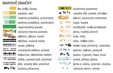 1.2.2 Ukázka mapy a vysvětlení pojmů Obrázek 1: Ukázka mapy pro orientační běh [11] Mapy pro orientační běh jsou velmi