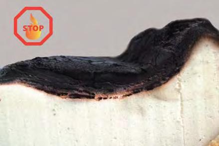 7 Odolnost vůči ohni Ve skupině pěnových polyuretanů, pevné desky z PIR pěny, potažené alu-fólií, se vyznačují relativně největší odolností na oheň.