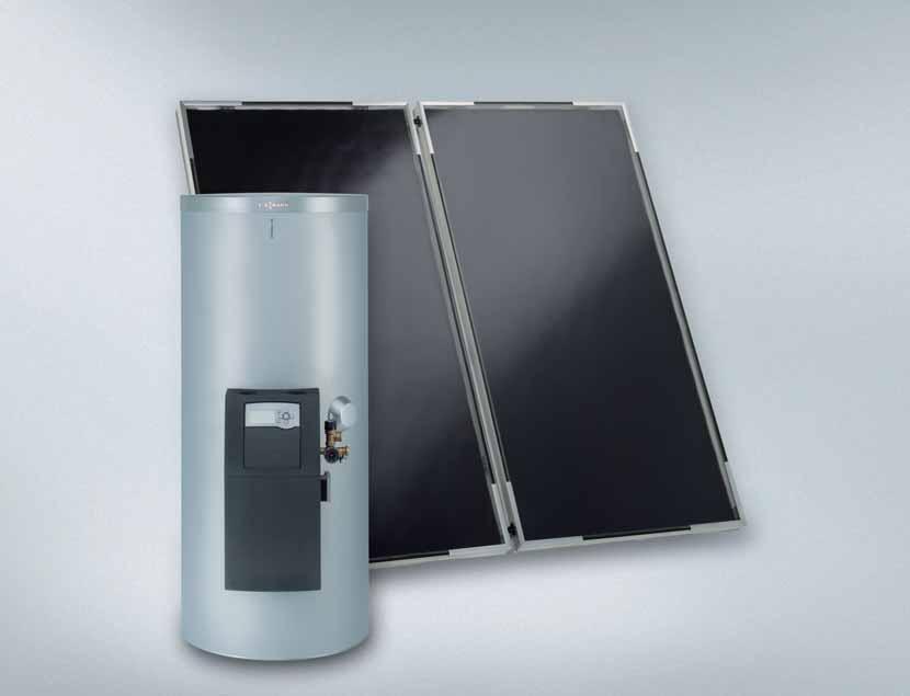 Rychlé a jednoduché zapojení solárního systému k zásobníkovému ohřívači vody. Solární regulace integrována v solárním okruhu Solar-Divicon a předem namontována na zásobníkové nádrži.