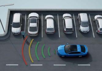 BLIND SPOT DETECT Prostřednictvím radarových senzorů v zadním nárazníku sleduje Blind Spot Detect prostor za vozidlem i