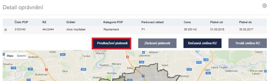 žádosti nemusí uživatel navštívit příslušnou výdejnu POP ve své městské části, vše je vyřešeno elektronicky. Pro platbu je uživateli zaslán zálohový list emailem a je uložen i v detailu žádosti.