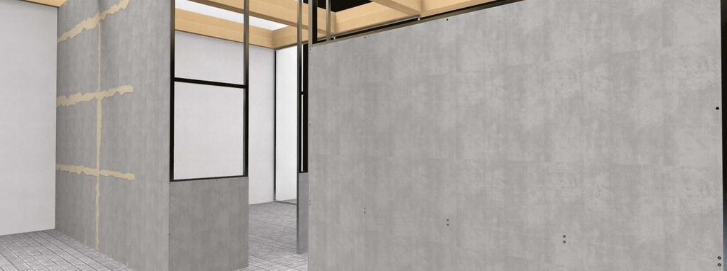 WALL Ploché desky pro konstrukci stěn CV W Vlastnosti a komponenty systému CEMVIN WALL Ploché cementovláknité desky CEMVIN WALL Doplňky Provedení Typ Tloušťka Formát Cementovláknitá plochá deska