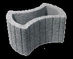 BEST VARIO 570 385 300 osazení tvarovky plastovými dny elegantní stavební prvek z vibrolisovaného mezerovitého betonu široká variabilita použití (protihlukové, dělicí stěny, svislé a šikmé opěrné zdi