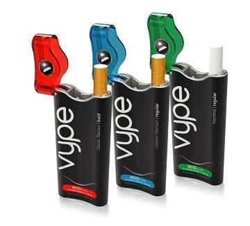 produkty estick a epen, které budou použity pro srovnání konkurenčního boje mezi společností Philip Morris International a British American Tobacco v rámci elektronických cigaret.